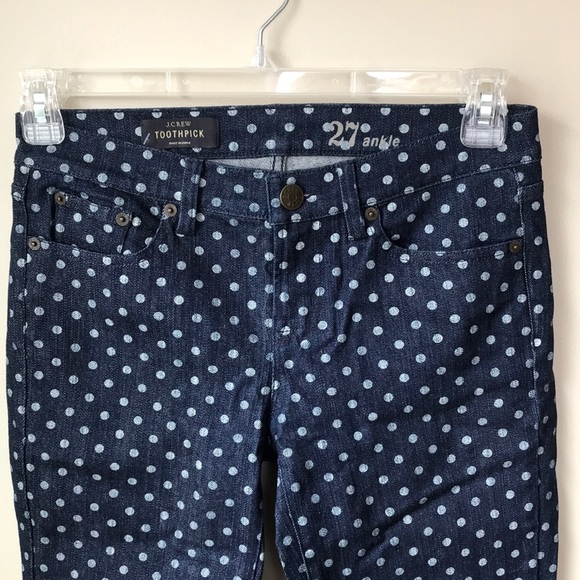 J. Crew Toothpick polka dot jeans - Picture 3 of 6